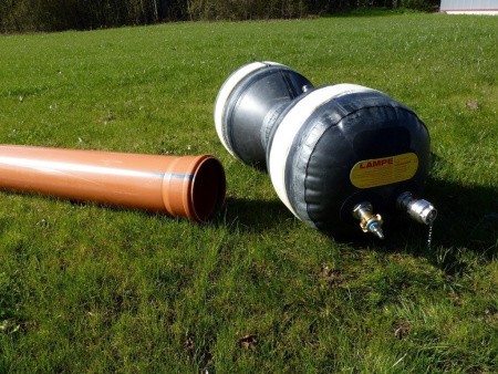 Пневматическое заглушающее перекрытие для проверки стыков на герметичность LAMPE, тип 1600